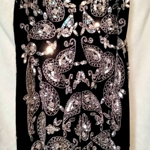 Michael Michael Kors Beaded Black Dress Size Small - Picture 3 of 6